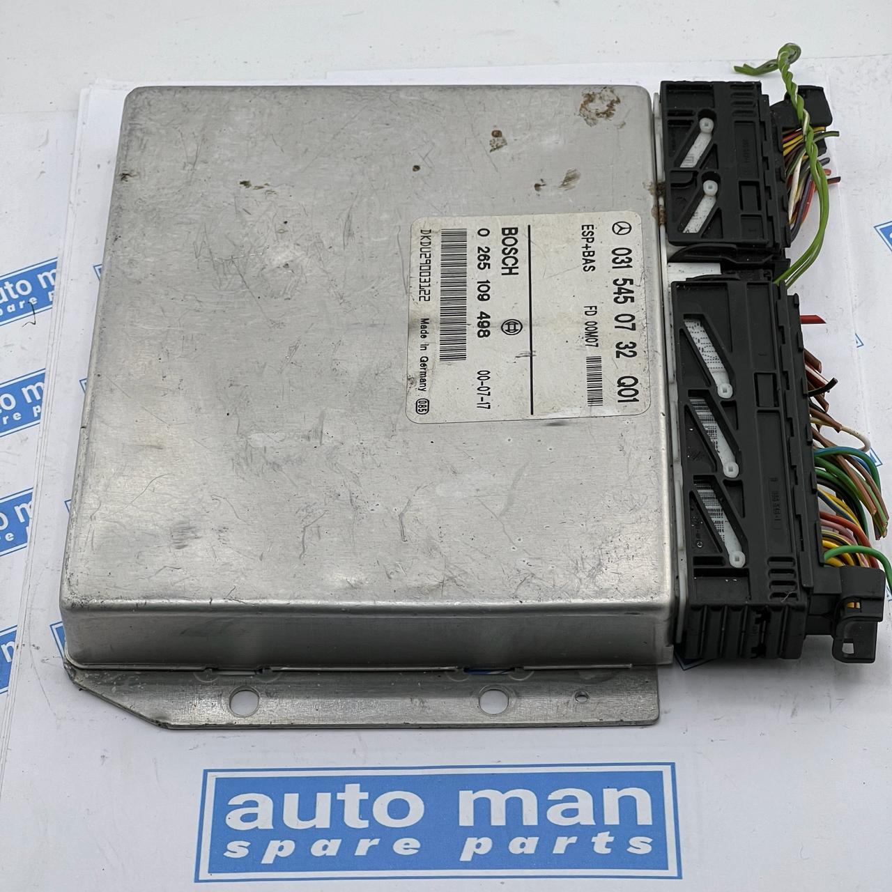 Mercedes Benz ESP BAS Control Module 0 265 109 498 0315450732 Q01 0265109498