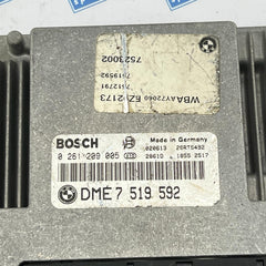 2002 BMW 3 SERIES AUTO ENGINE ECU DME7519592 0261209005