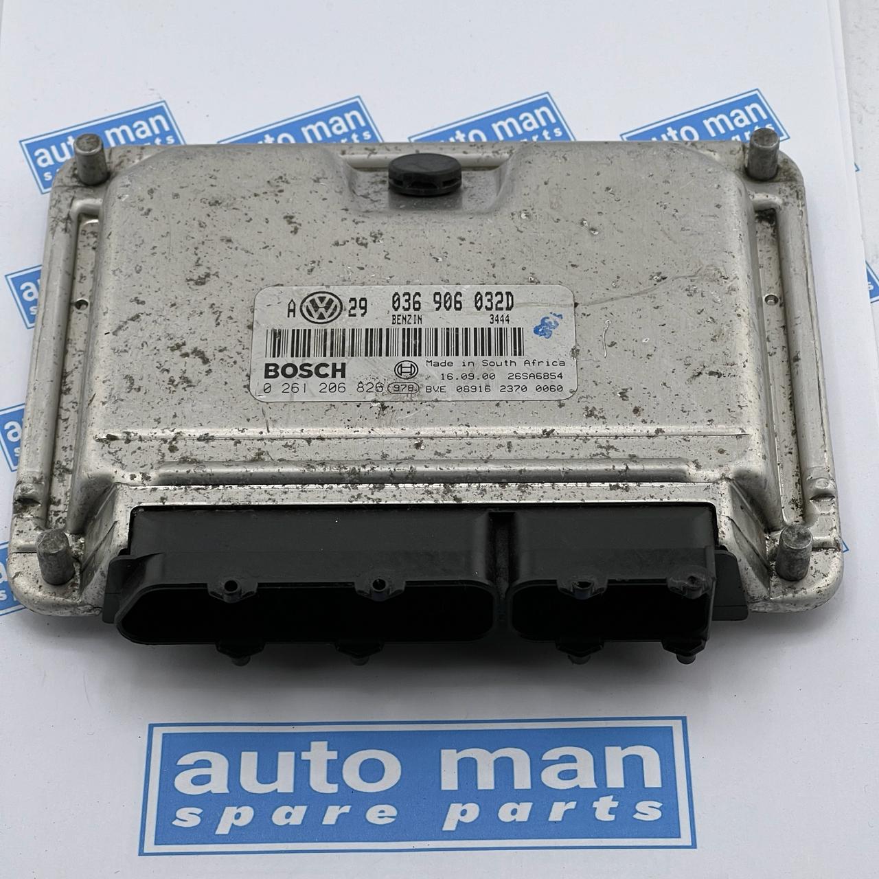 VW Golf engine control unit ECU kit 036906032D 0261206826 USED