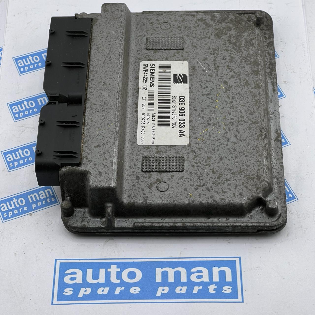 2005 SEAT IBIZA   ENGINE ECU 03E906033AA  5WP44225 02