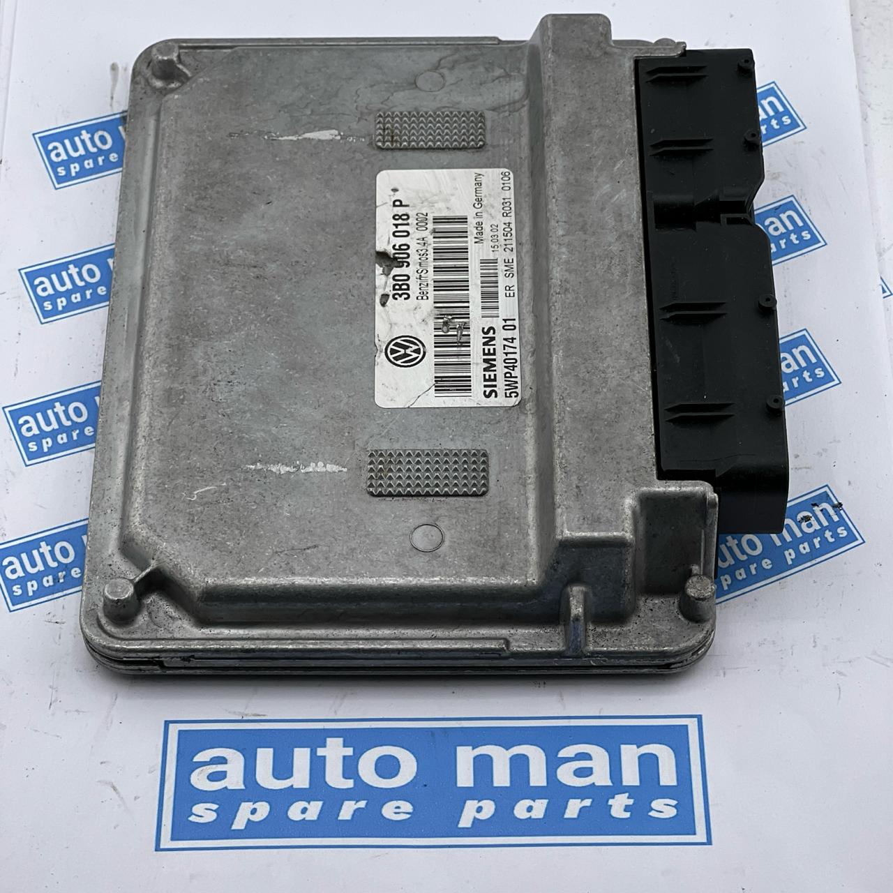 ENGINE CONTROL UNIT 5WP40174  ECU  2002 VW B5 SIEMENS 3B0906018P