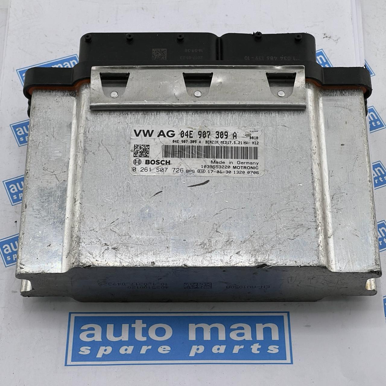 Engine ECU, VW, 0261S07726, 0 261 S07 726, 04E907309A, 04E 907 309 A, MED17.5.21