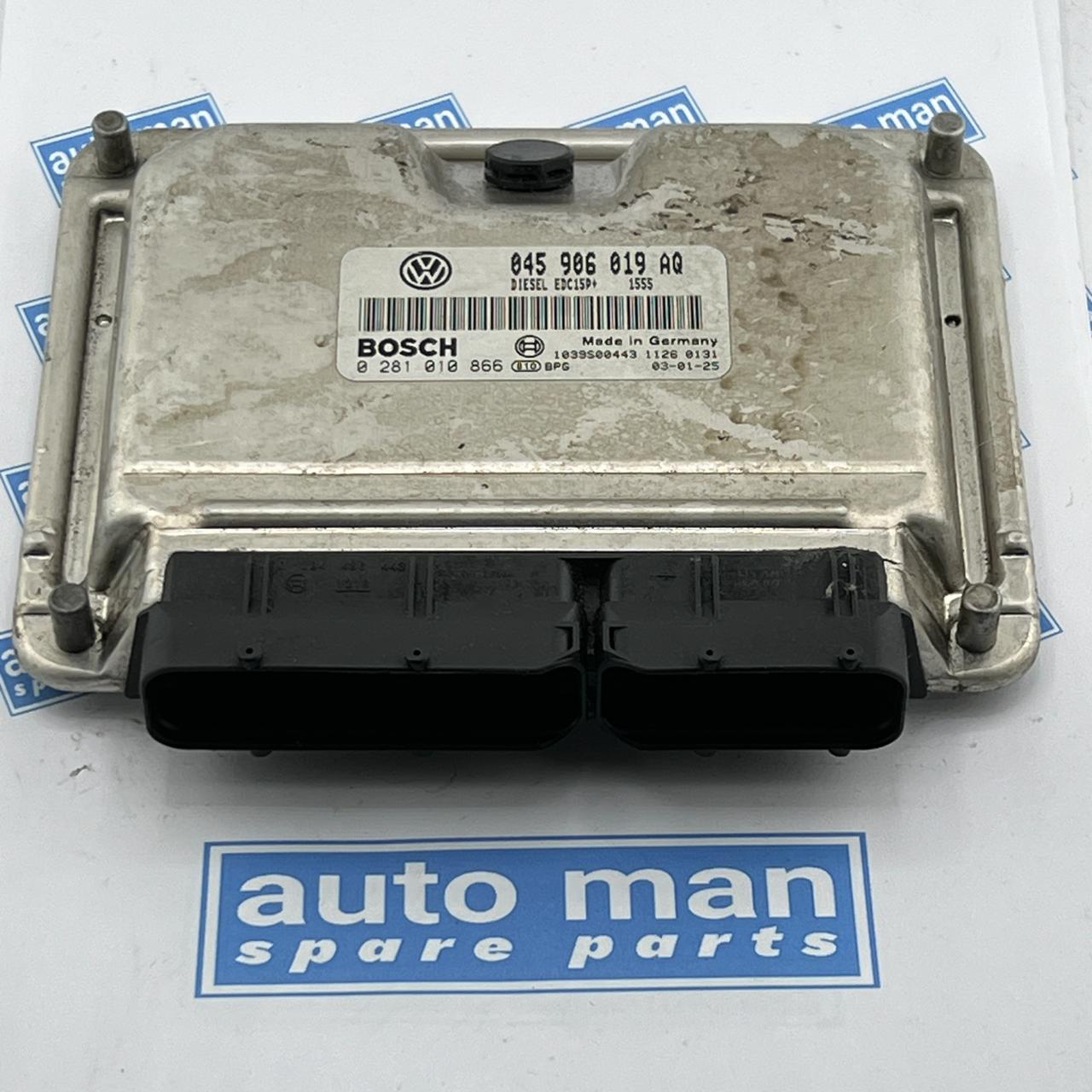 Used  VW Polo 9N diesel Bosch  engine control unit 045906019AQ, 0281010866