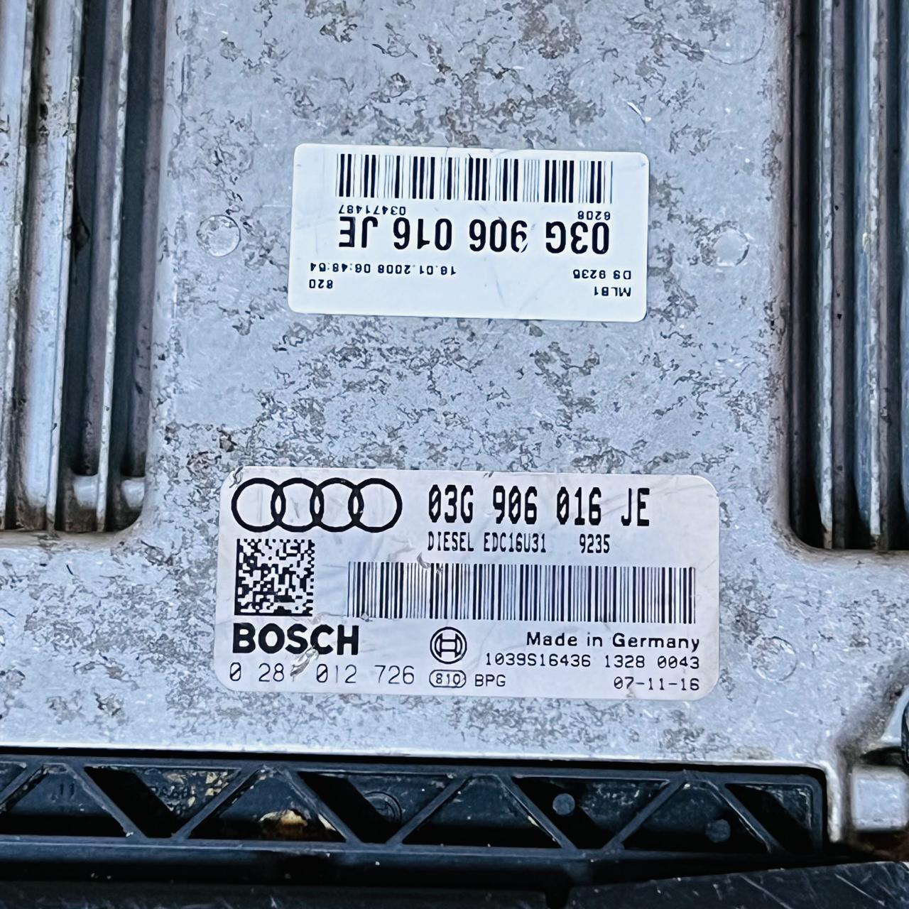 AUDI A4 ECU control unit 03G906016JE 03G 906 016 JE 0281012726 0 281 012 726