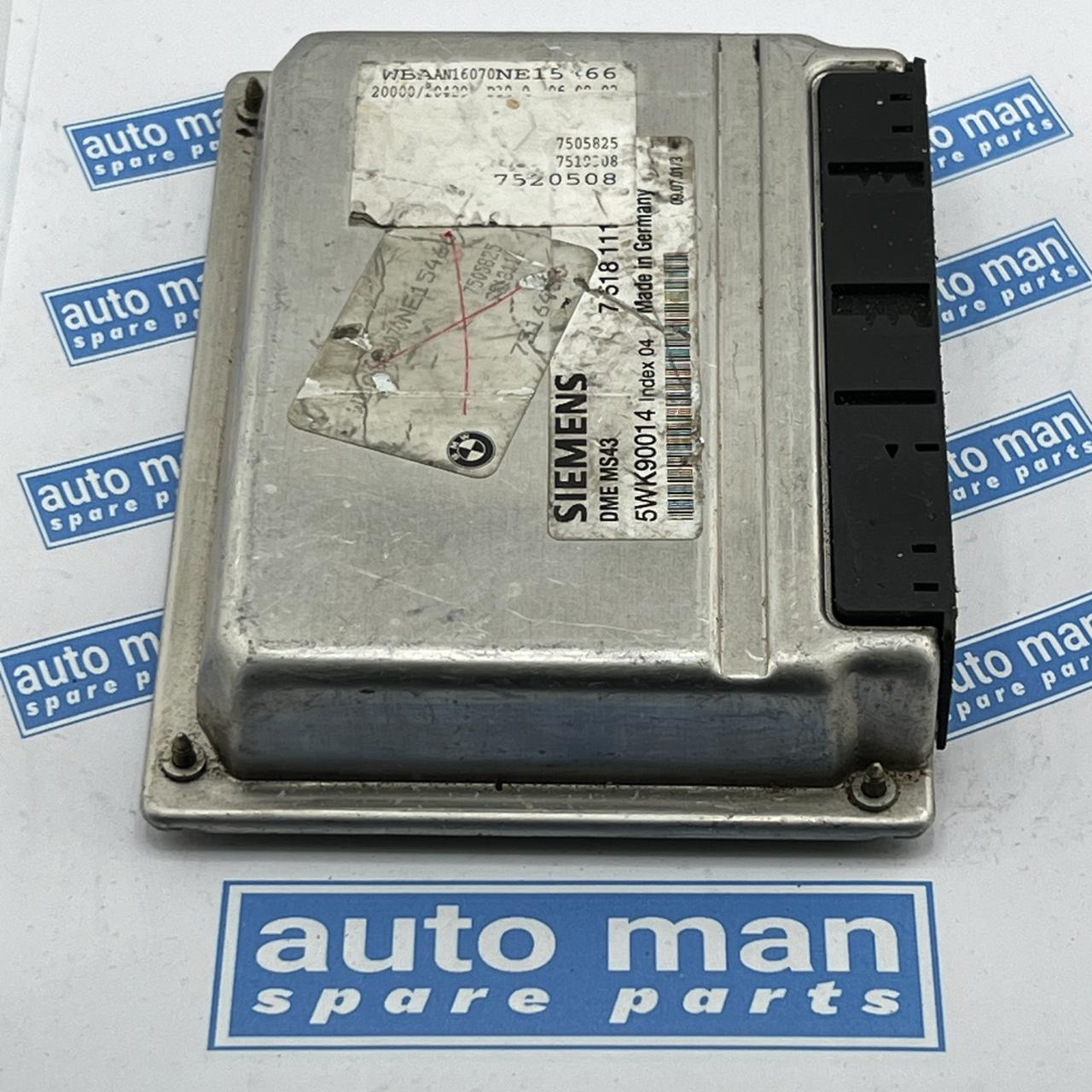 BMW 528i 1999-2000 Electronic Control Module ECM 7500255