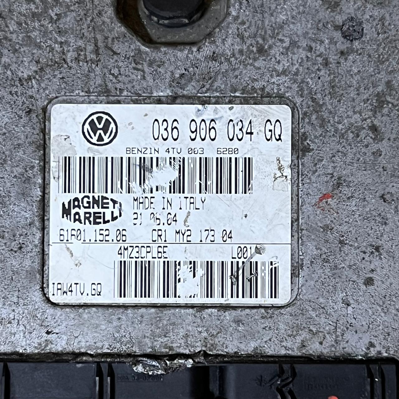 VOLKSWAGEN POLO 2004 1.4 PETROL MK4 5DR ENGINE ECU 036906034GQ