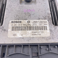 Renault   engine control unit 8200527725 Bosch 0281012589