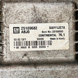 Chevrolet Cruze Engine Control Unit ECU - 25189682  5WY1J27A