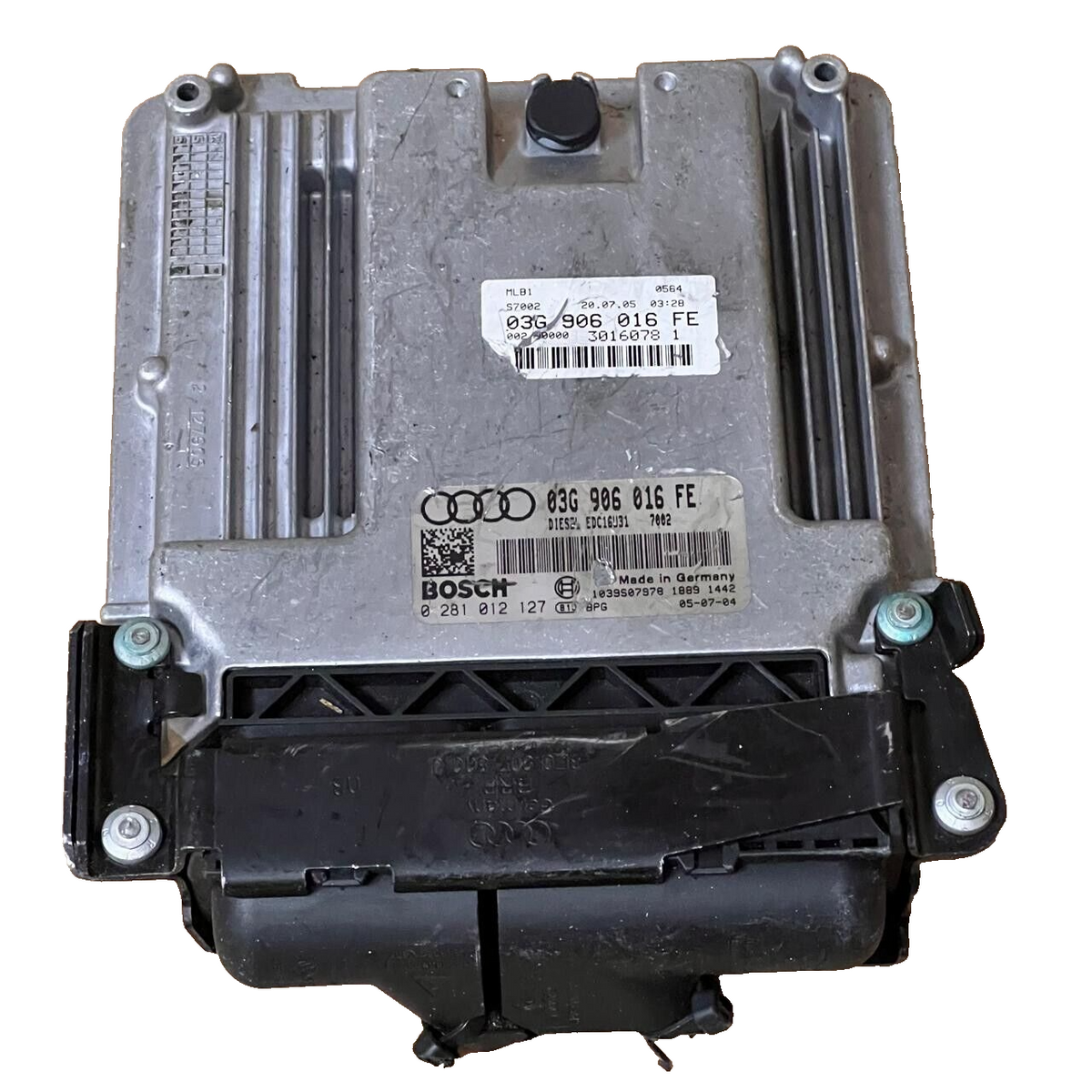 2005 Audi A4 Engine Control Unit ECU - 03G906016FE / 0281012127