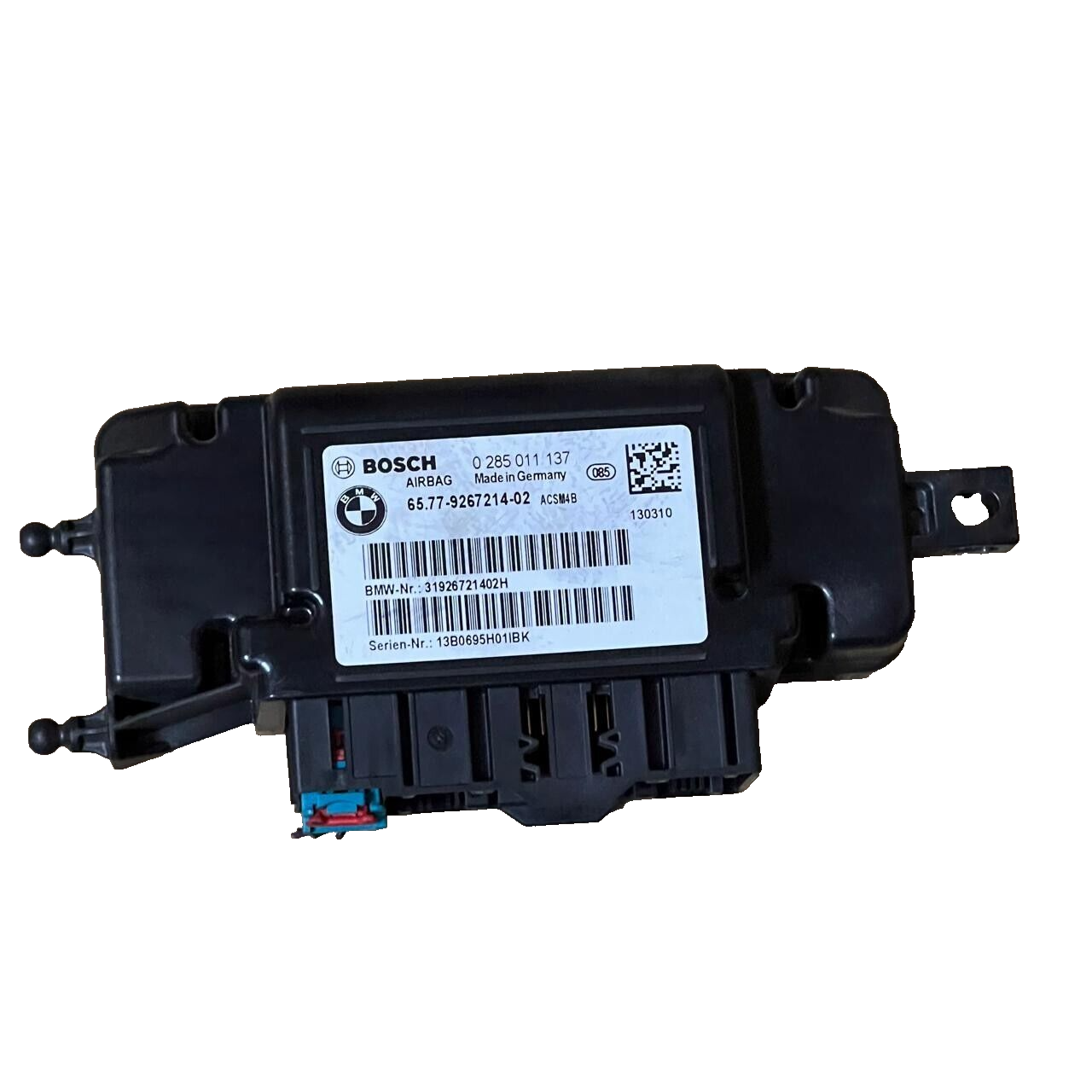 2014 BMW F30 SRS Control Unit - 0285011137 / 65.77-9267214-02 / 31926721402H