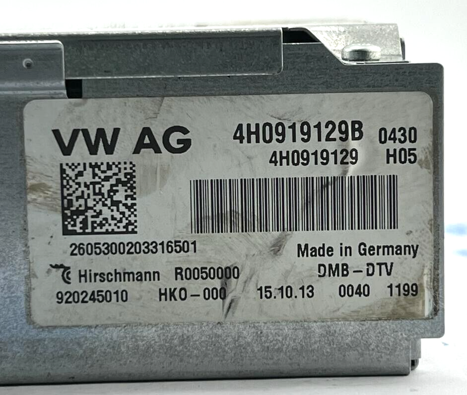 VOLKSWAGEN Reproductor de Audio VOLKSWAGEN 2014 4H0919129B 4H0919129 920245010