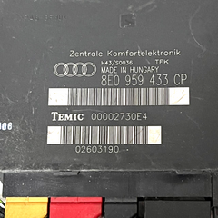 06-09AUDI A4 1.8T/3.0 V6 S4 MÓDULO DE CONTROL DE CONFORT CORPORAL BCM CCM 8E0...