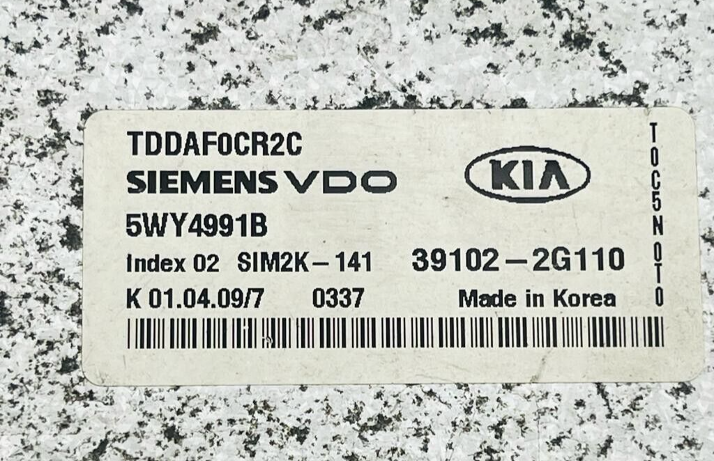 Module de commande ECM moteur KIA 2.0L compatible 2010 10 FORTE 39102-2G110 3...