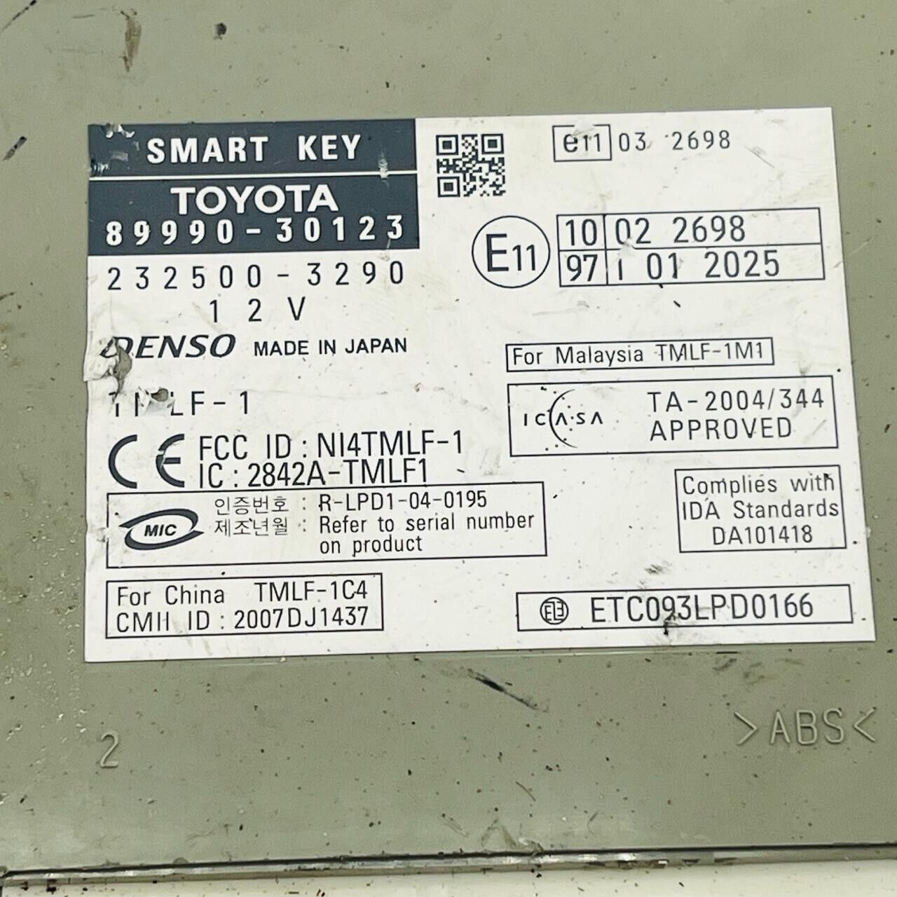 Unidad de control Toyota Lexus gs 2008 DBA-GRS191 8999030123 [Usado] [PA56519...