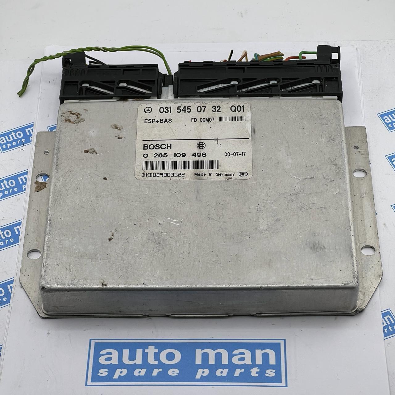 Mercedes Benz ESP BAS Control Module 0 265 109 498 0315450732 Q01 0265109498