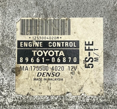 Toyota Camry Ecu Modèle: 2001 89661-06870 (8966106870) 1753004020