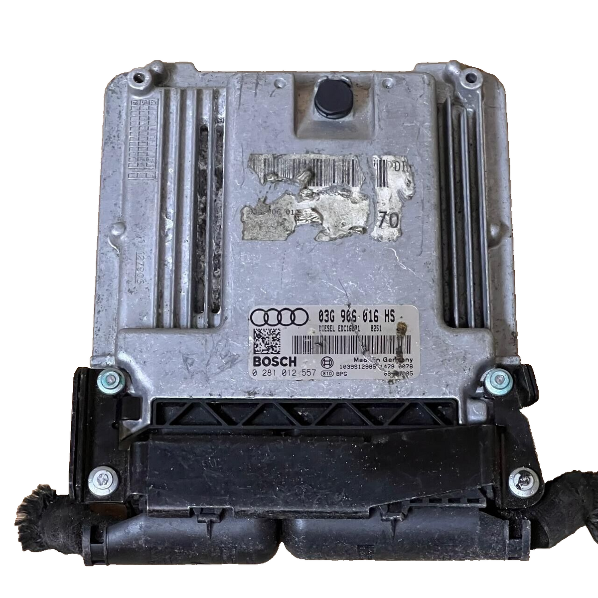 2006 AUDI A6 C6 Engine Control Unit ECU - 03G906016HS / 0281012557