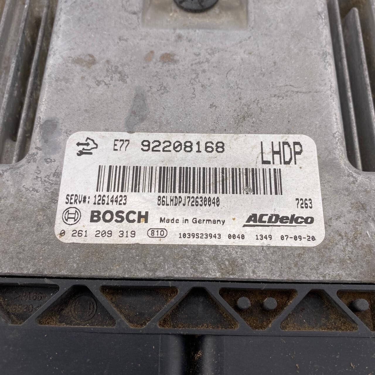 Bosch Vauxhall/Opel Engine ECU 0261209319 92208168