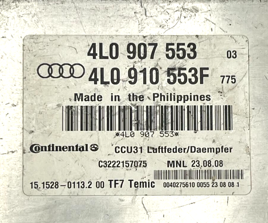 4L0907553 4L0910553F Audi Q7 4L unidad de control suspensión neumática suspen...