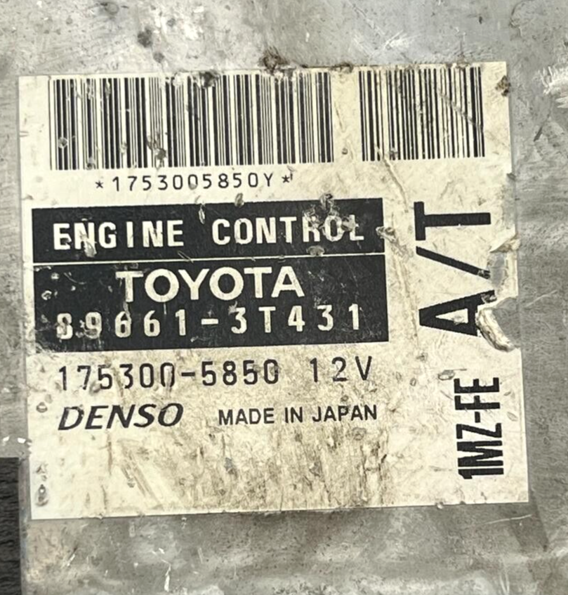 97-01 TOYOTA Camry Lexus Es300 Unidad de control del motor ECU 89661-3t431 JD...