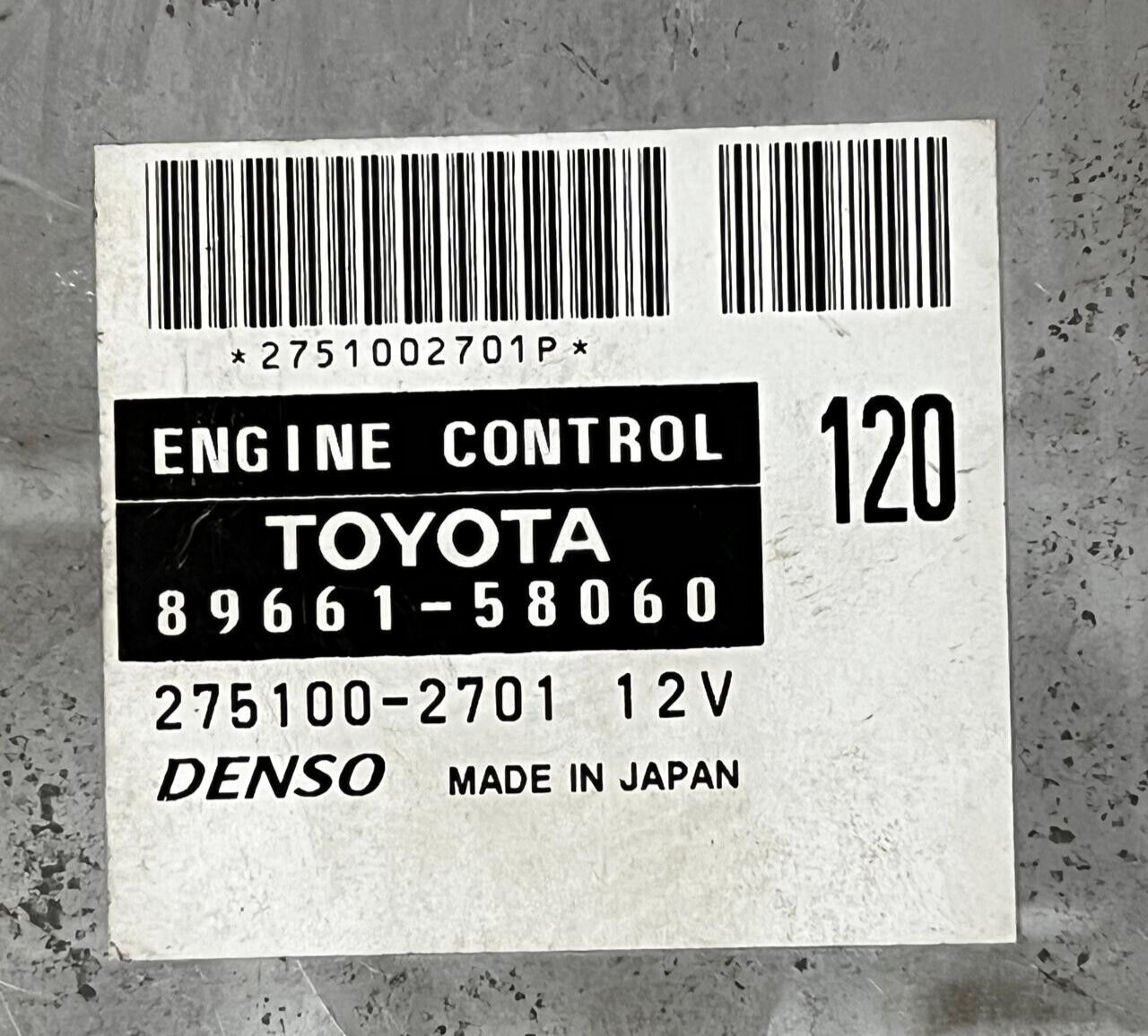 JDM 2AZ-FE TOYOTA ALPHARD ANH10W Engine Computer ECU Control 89661-58060