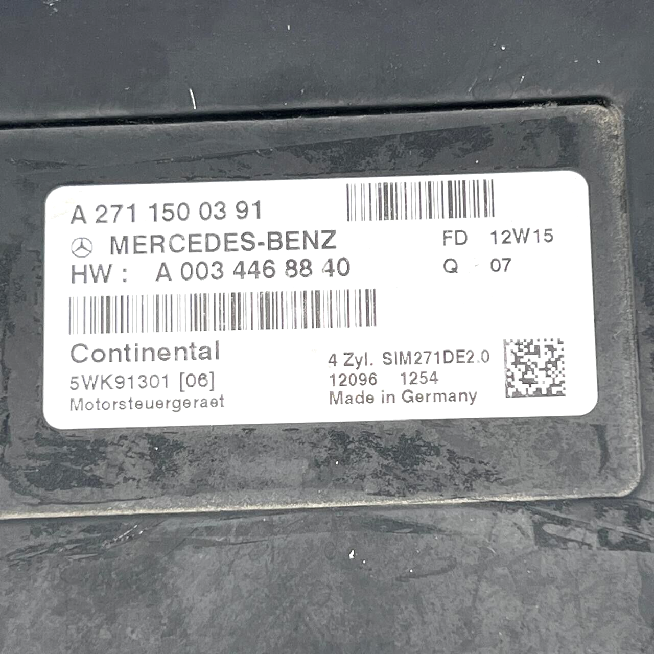 2012-2015 Mercedes-Benz C250 ECU A2711500391 / A0034468840 (FULL SET )