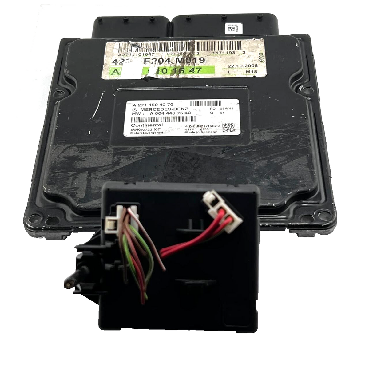 Mercedes Benz Engine ECU W204 Essence A2711504979,A2710101647,A0044467540