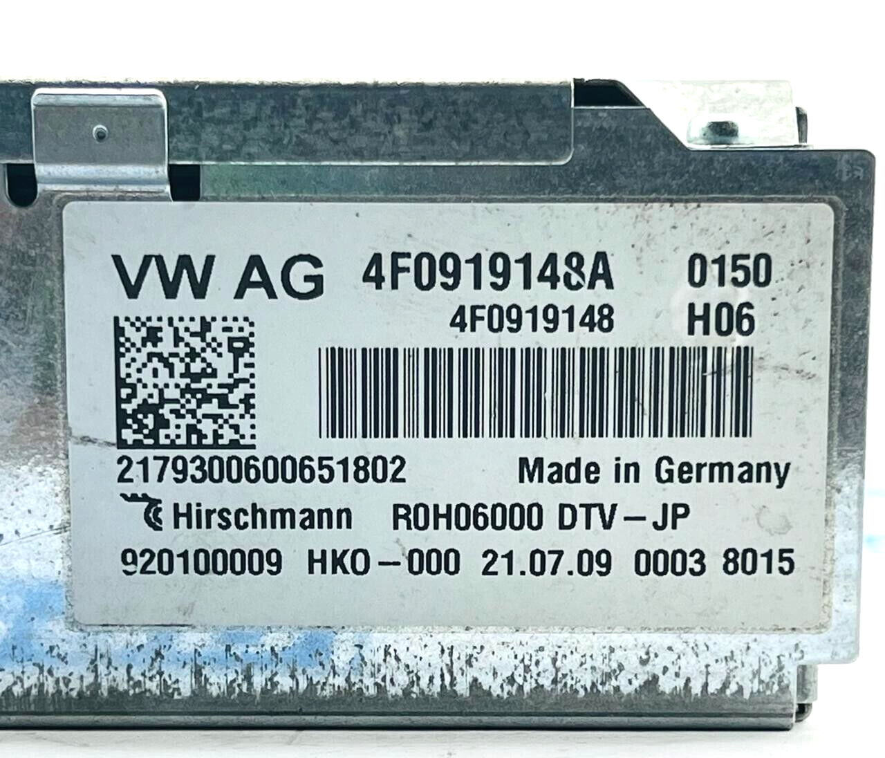 AUDI A4 ALLROAD (8KH, B8) (04.09-) TV - RECEIVER (TUNER) 4F0919148A W163