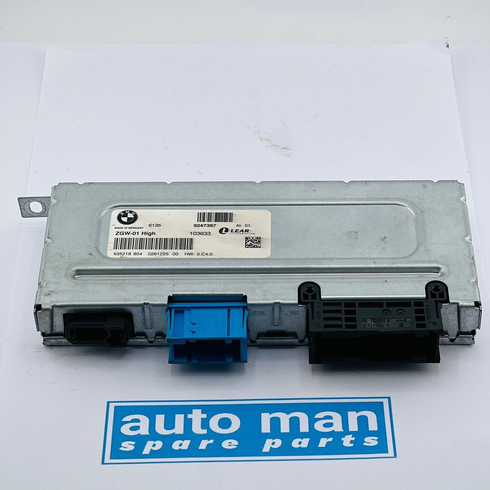 CENTRAL GATEWAY CONTROL MODULE 9247397 BMW F10 F06 650I 535I 528I (11-217) OEM