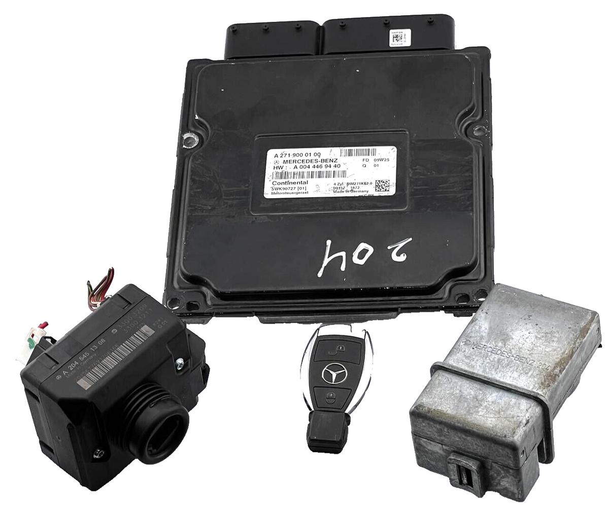 Mercedes W204 C180 Kompressor A0044469440 Motor ECU Kit A2719000100 (JUEGO CO...