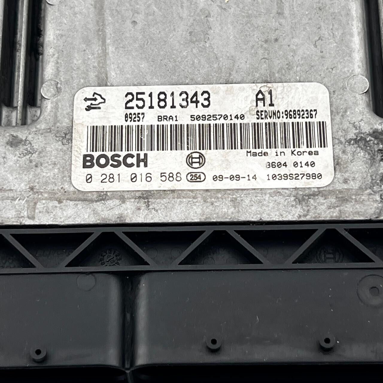 06-15 CHEVROLET CAPTIVA 2.0 DIESEL CONTROL  ECU BOSCH 25181343 BOSCH0281016588