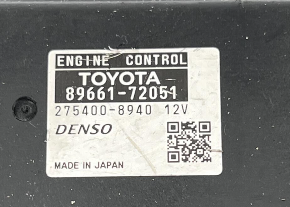 Engine Control Unit TOYOTA Mark X Zio 2011 DBA-ANA10 8966172051   2754008940