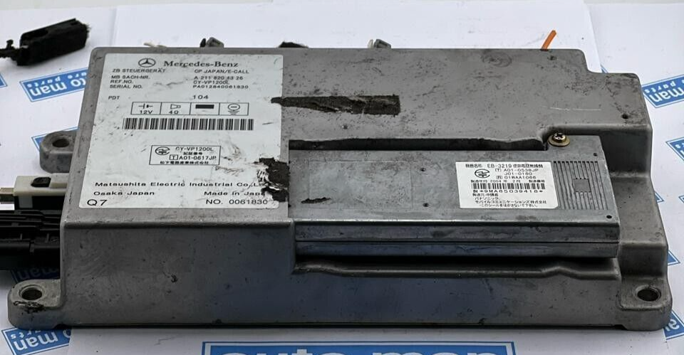 03-06 Mercedes E55 E500 E320 W211 Emergency Call Module JDM Japan E-Call OEM 04