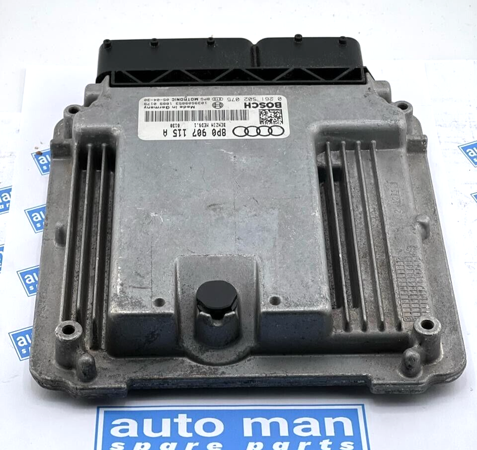 Audi A3 8P 2.0 TFSI AXX Engine Control Unit ECU   0261S02075  8P0907115A