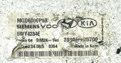 3910125700 Used ECU  MGD6D0CP9B for Kia Lotze 2005~2008 5WY4234E