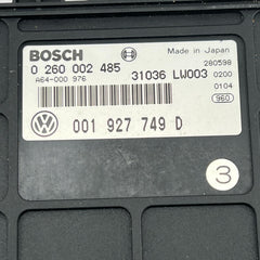 B145 ECU unidad de impuesto de transmisión Volkswagen Polo 0260002485 001927749D