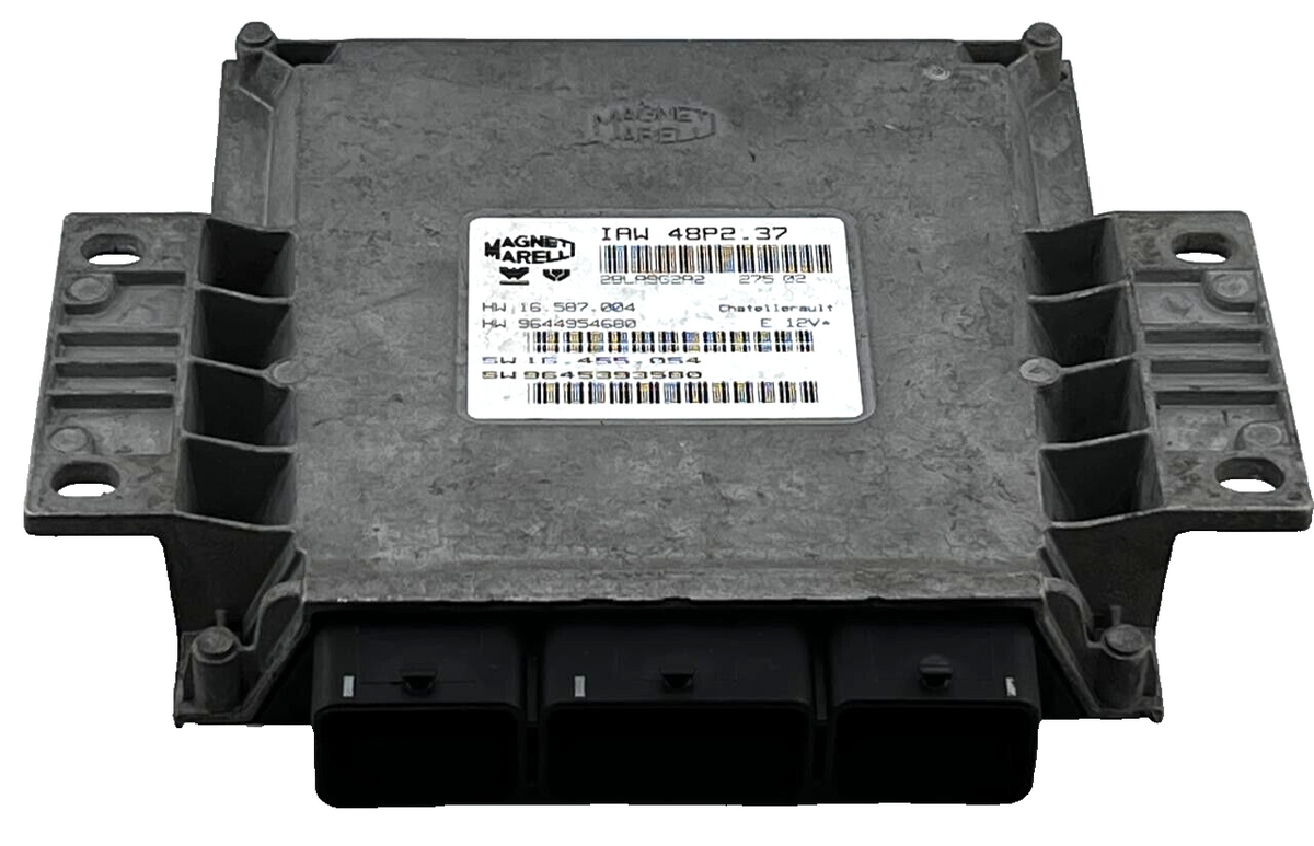 Magneti Marelli Engine ECU, IAW 48P2.37, HW 16.587.004, HW 9644954680, SW 164550