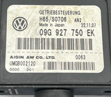 VW BEETLE AUTOMATIC GEARBOX CONTROL MODULE, 09G927750EK