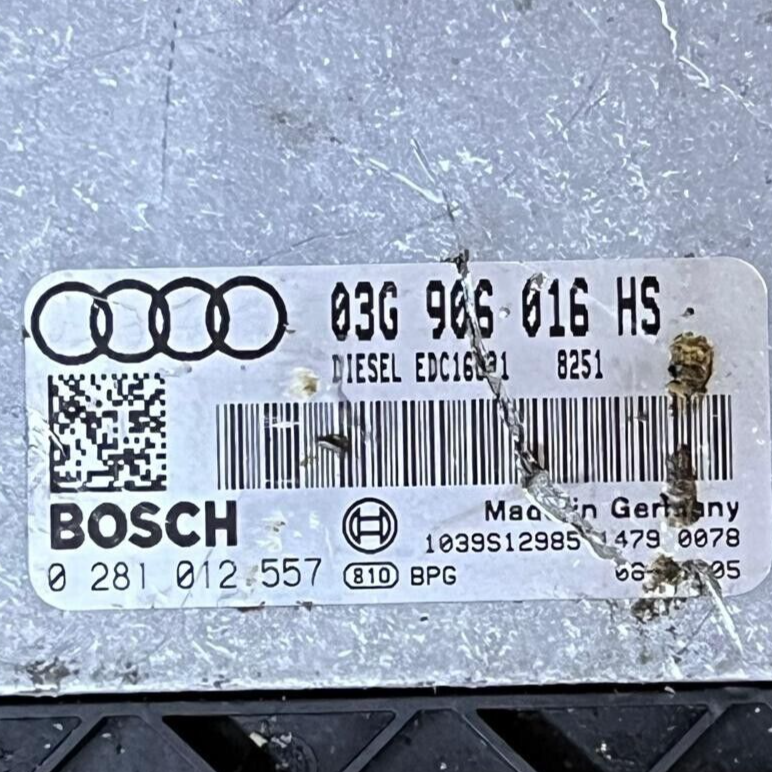 2006 AUDI A6 C6 Engine Control Unit ECU - 03G906016HS / 0281012557