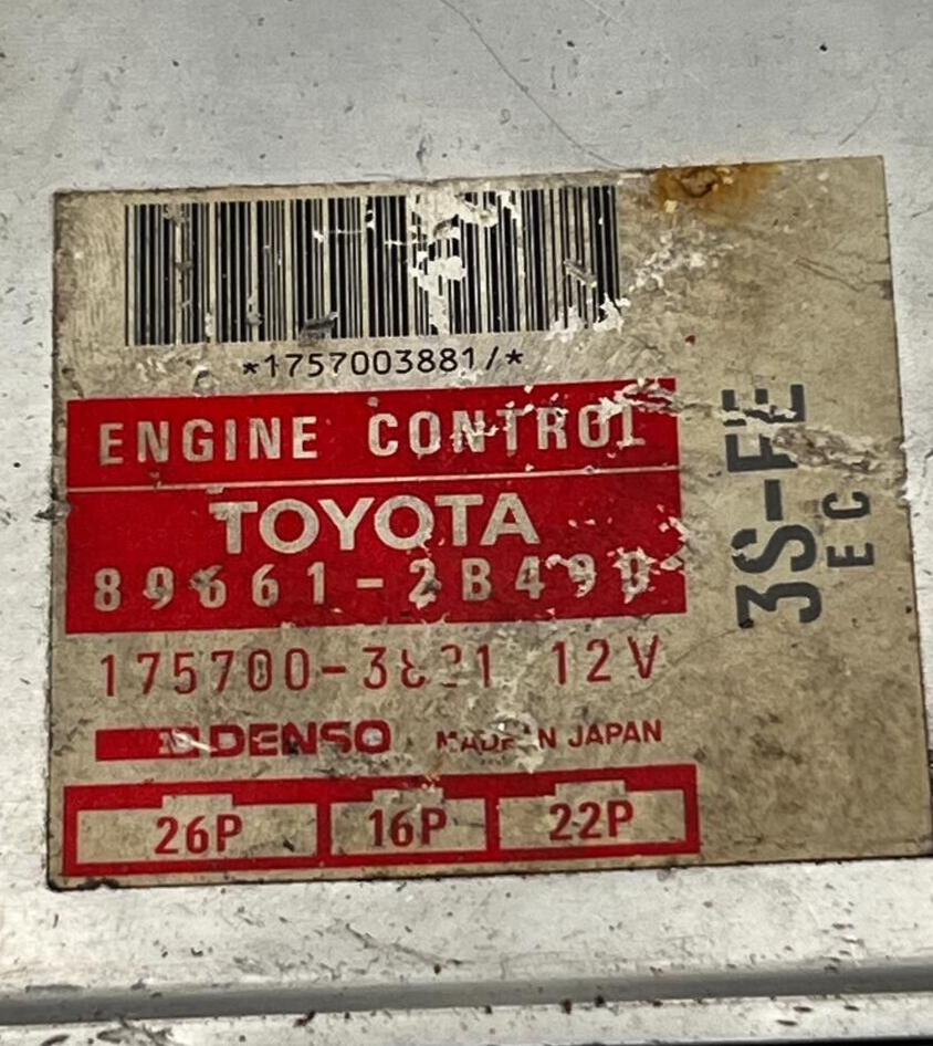 Control unit TOYOTA CARINA 1757003881 , 896612B490 89661-2B490