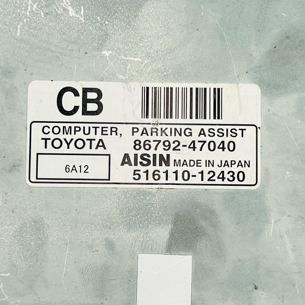 TOYOTA PRIUS 1.5 ESSENCE 2006 - 2008 PARKING ASSIST ECU 86792-47040 516110-12430