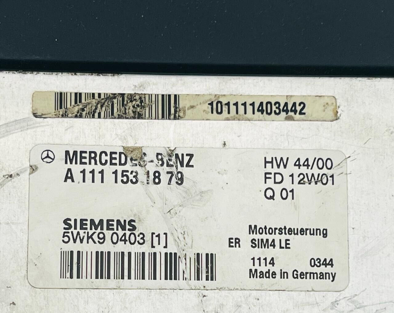 A1111531879 UCE / 5WK90403 / 920865 ECU FOR MERCEDES-BENZ C-CLASS