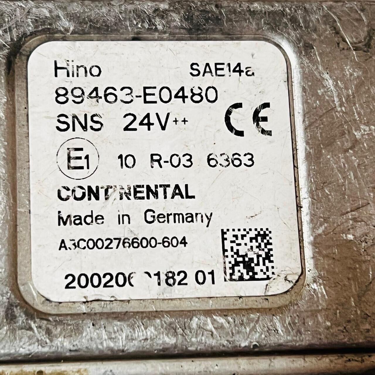 Hino NOx Sensor Control Module - 89463-E0480 / 89463E0480 / A3C00276600-604