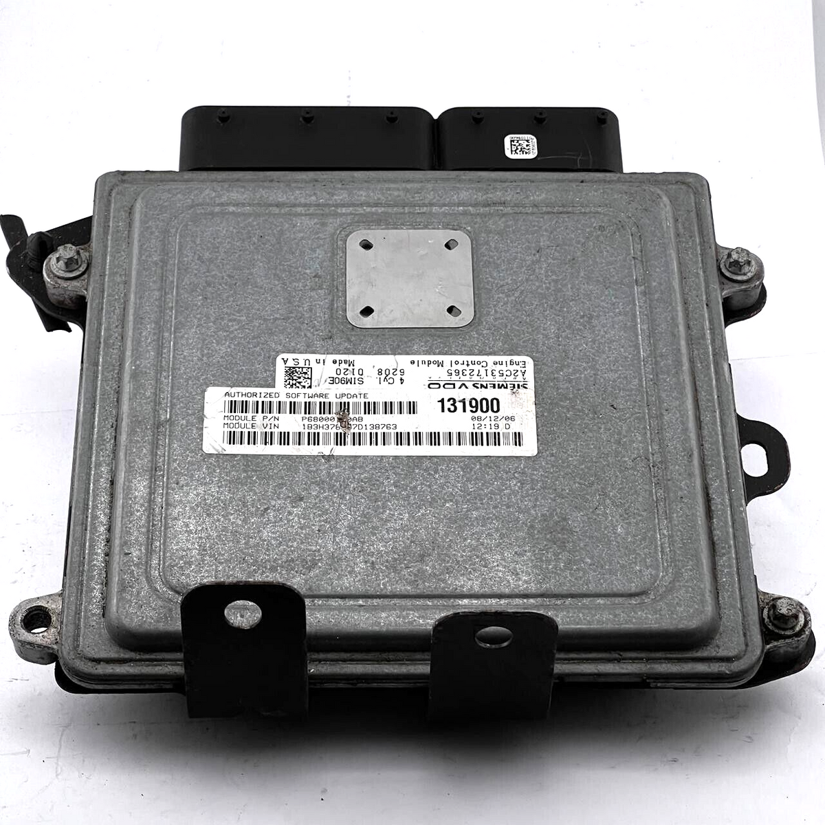 2007-2010 DODGE CALIBER AUTO ELECTRONIC CONTROL MODULE ECU ECM OEM P68000107AB