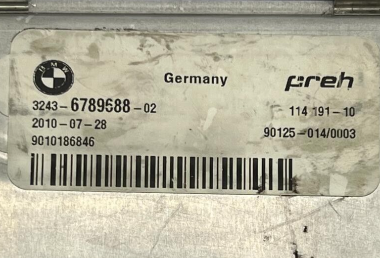 09-19 BMW F01 F02 F07 F10 F12 F13 5 6 7 SERIES HSR CONTROL MODULE UNIT 6789688