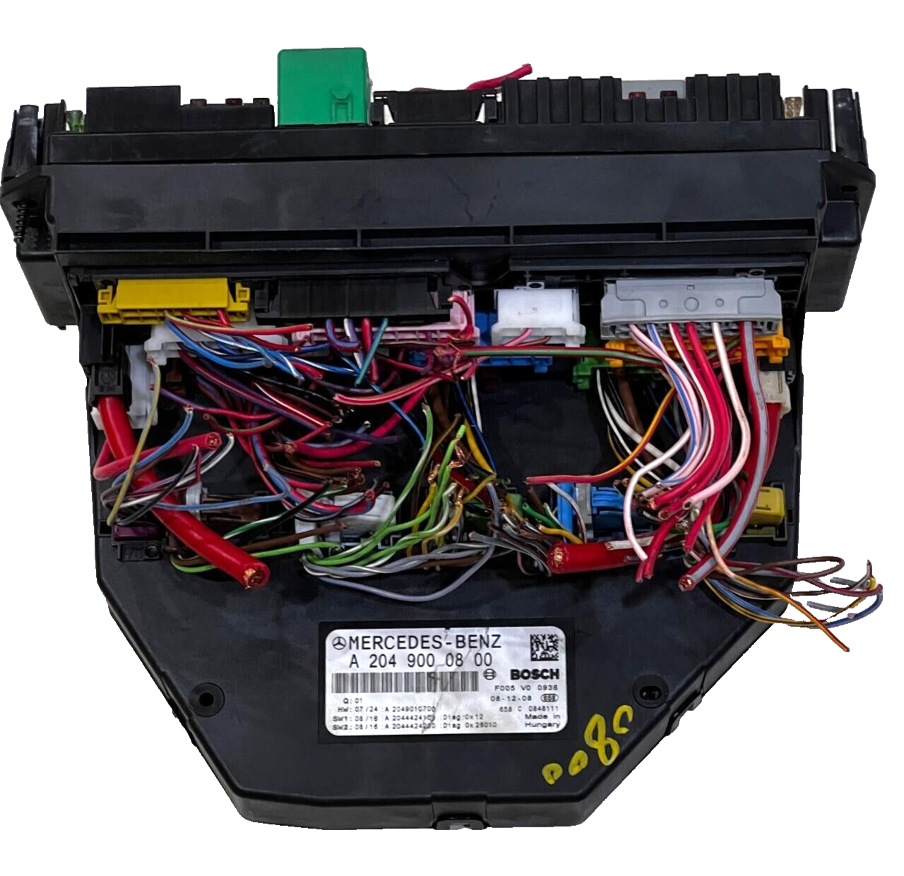 OEM MERCEDES-BENZ W204 CLASSE C 2008-11 SOUS CAPOT SAM FUSIBLE RELAY BOX MODU...