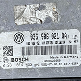 2009 Volkswagen Golf Plus Engine Control Unit ECU = 03G906021QA / 0281014052