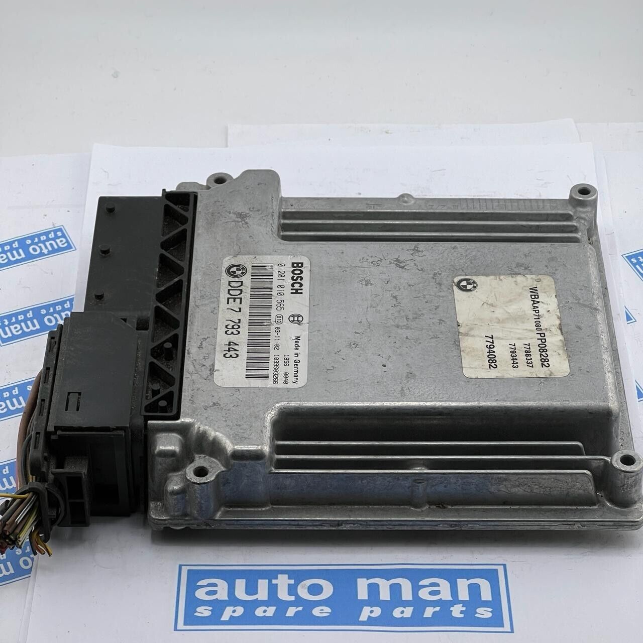 BMW 3 E46 2003 Engine Control Unit / Module DDE7793443 0281010565