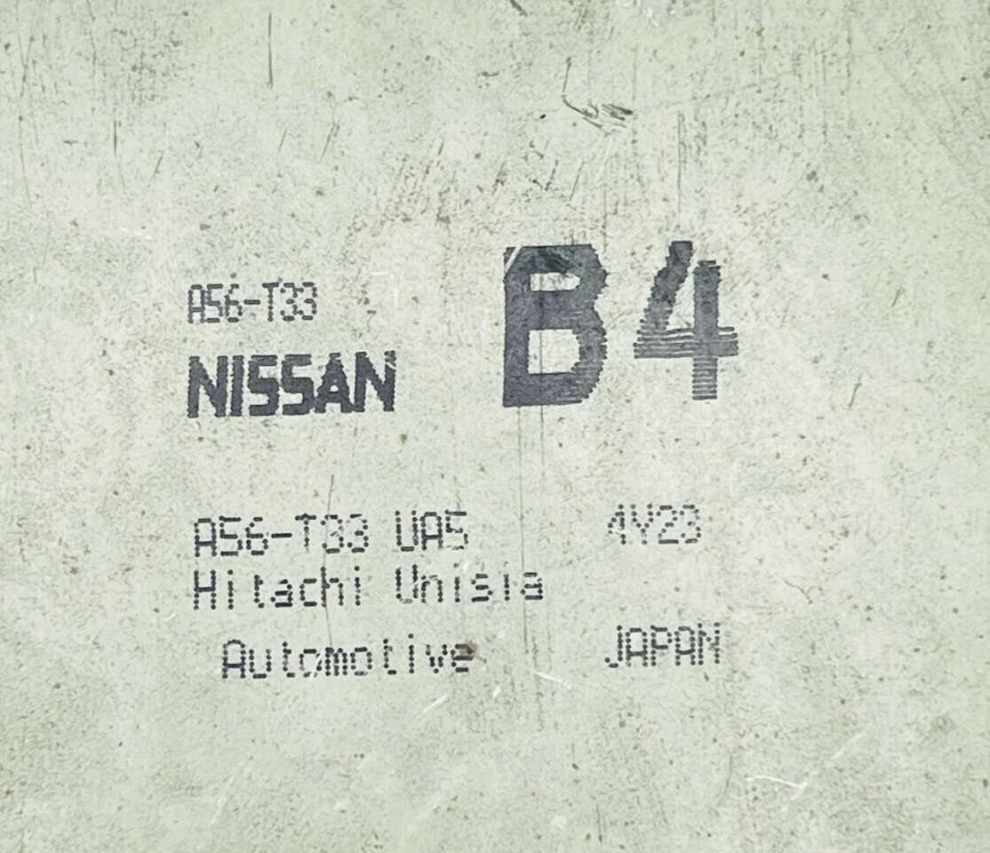 2001-2006 NISSAN X-TRAIL moteur ordinateur 2.0 B4 A56-T33 ECU