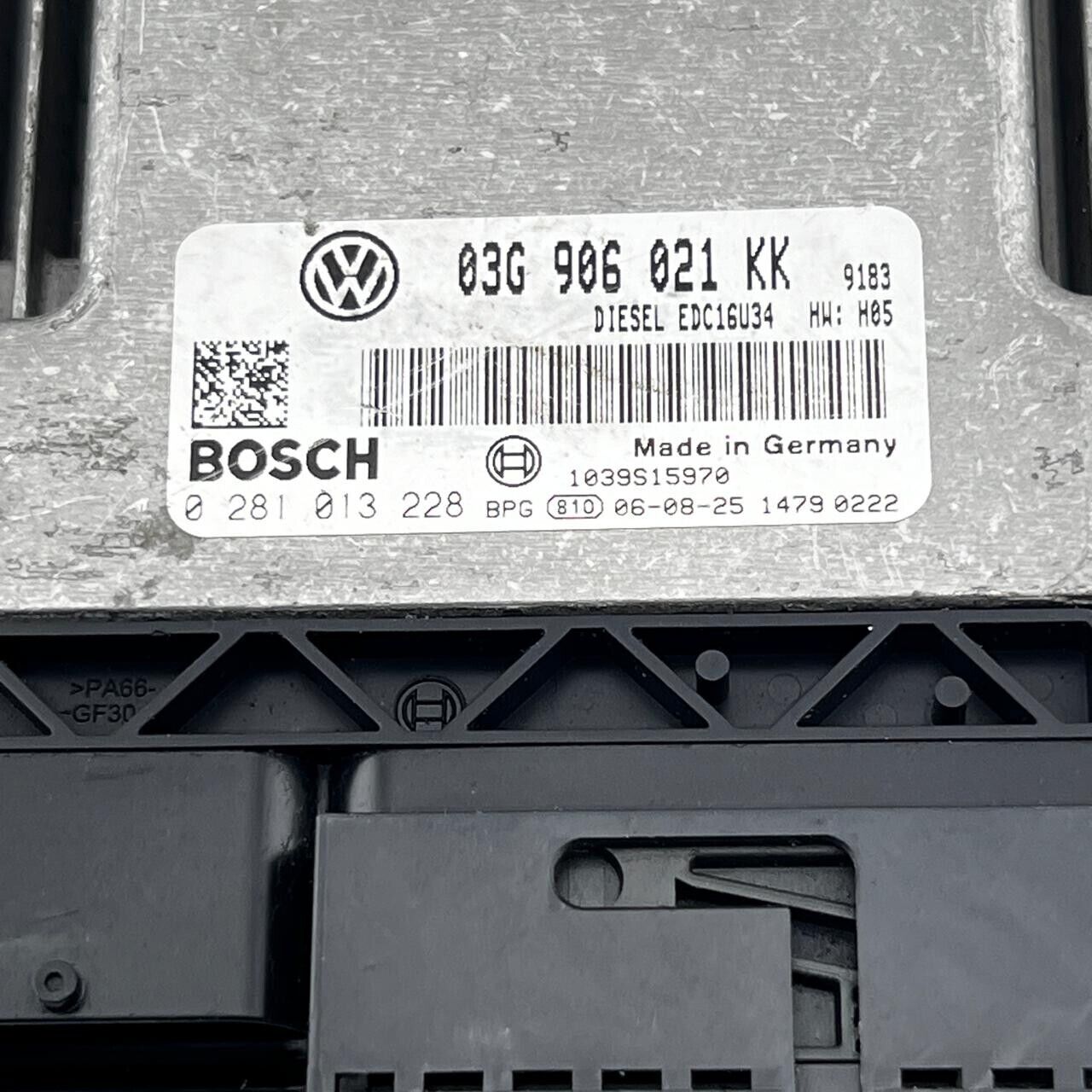 2008 VW JETTA 2.0 TDI ENGINE ECU 03G906021KK 0281013228